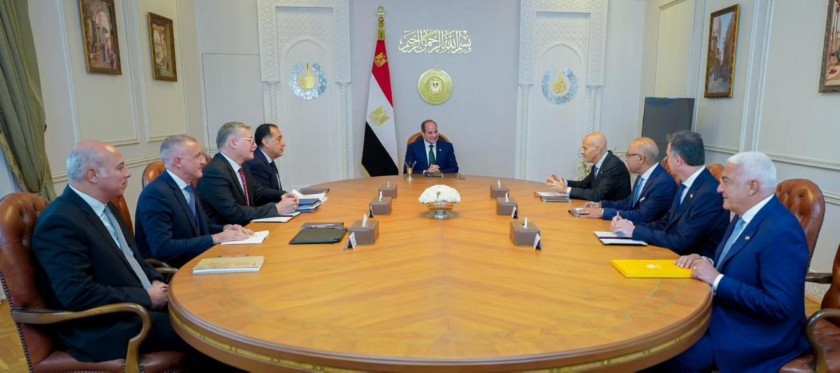 Il Presidente egiziano Abdel Fattah al-Sisi incontra l'AD di Eni Claudio Descalzi