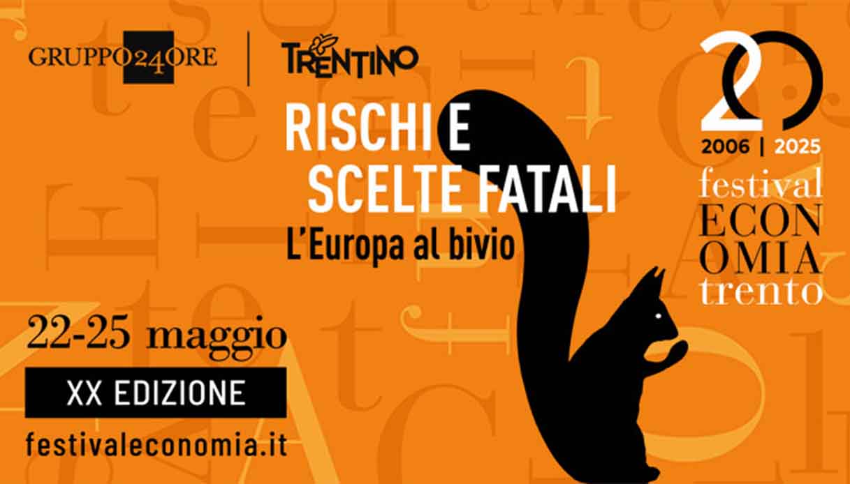 Parte domani il XX Festival dell'Economia di Trento
