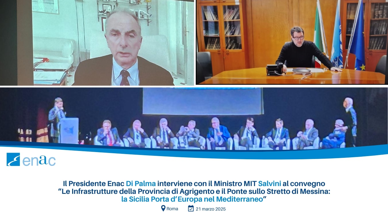 Enac, il Presidente Di Palma interviene con il ministro Salvini al convegno di Agrigento