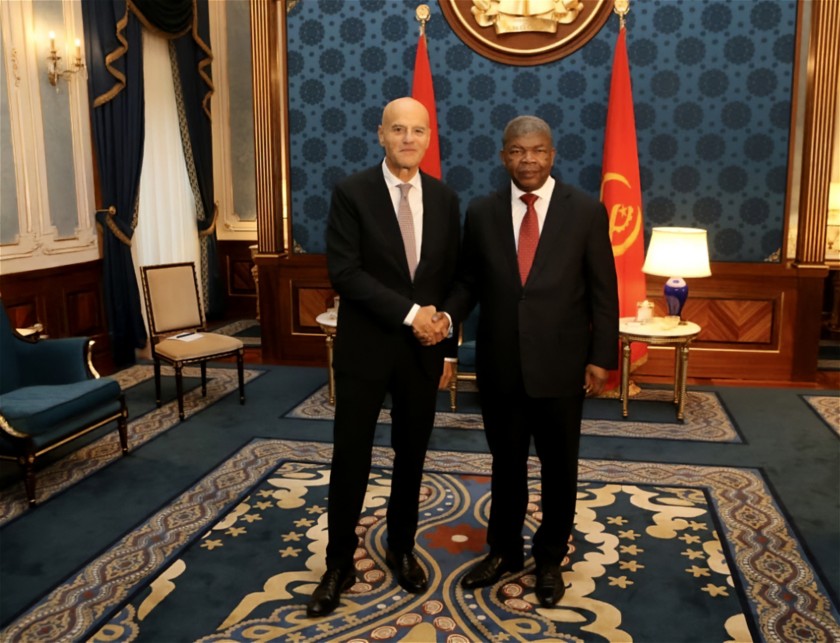 Il Presidente dell’Angola Lourenço incontra l’AD di Eni Descalzi
