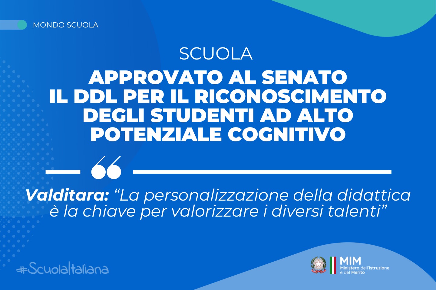 Approvato al Senato il ddl per riconoscimento studenti ad alto potenziale cognitivo