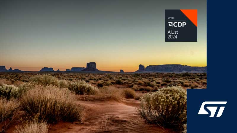 STMicroelectronics leader in materia di cambiamenti climatici e sicurezza idrica secondo la classifica di CDP