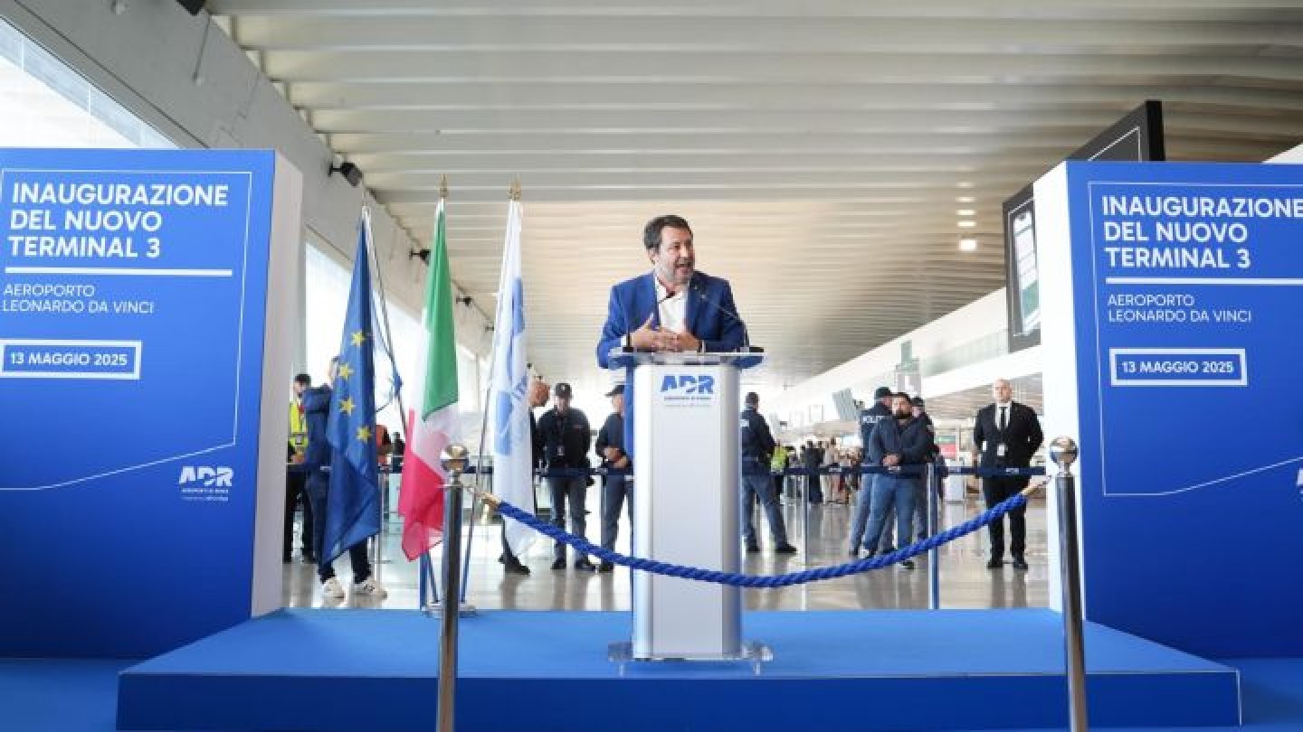 ADR, inaugurato dal ministro delle infrastrutture e dei trasporti Salvini il Terminal 3