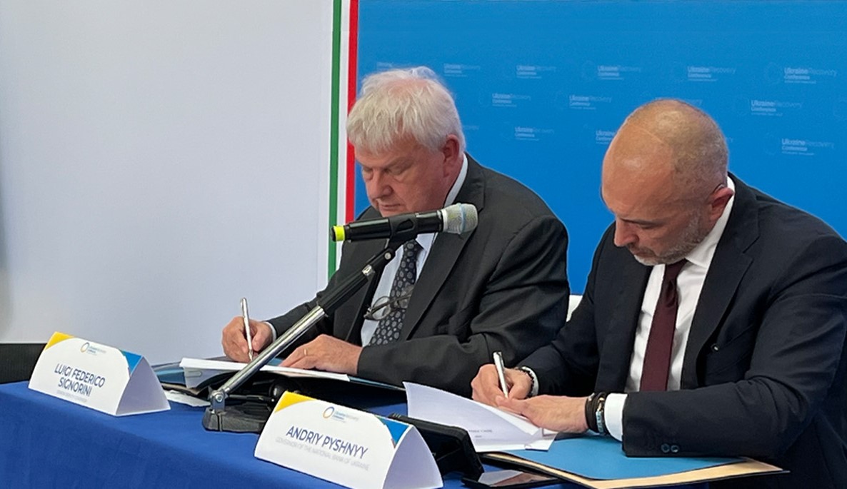Siglato un Memorandum d'intesa tra la Banca d'Italia e la banca centrale dell'Ucraina