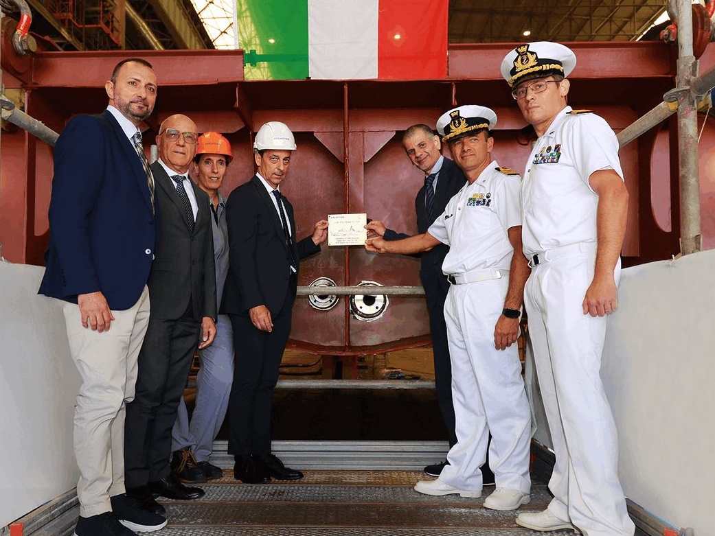 Fincantieri avvia la costruzione della prima fregata FREMM EVO a Riva Trigoso