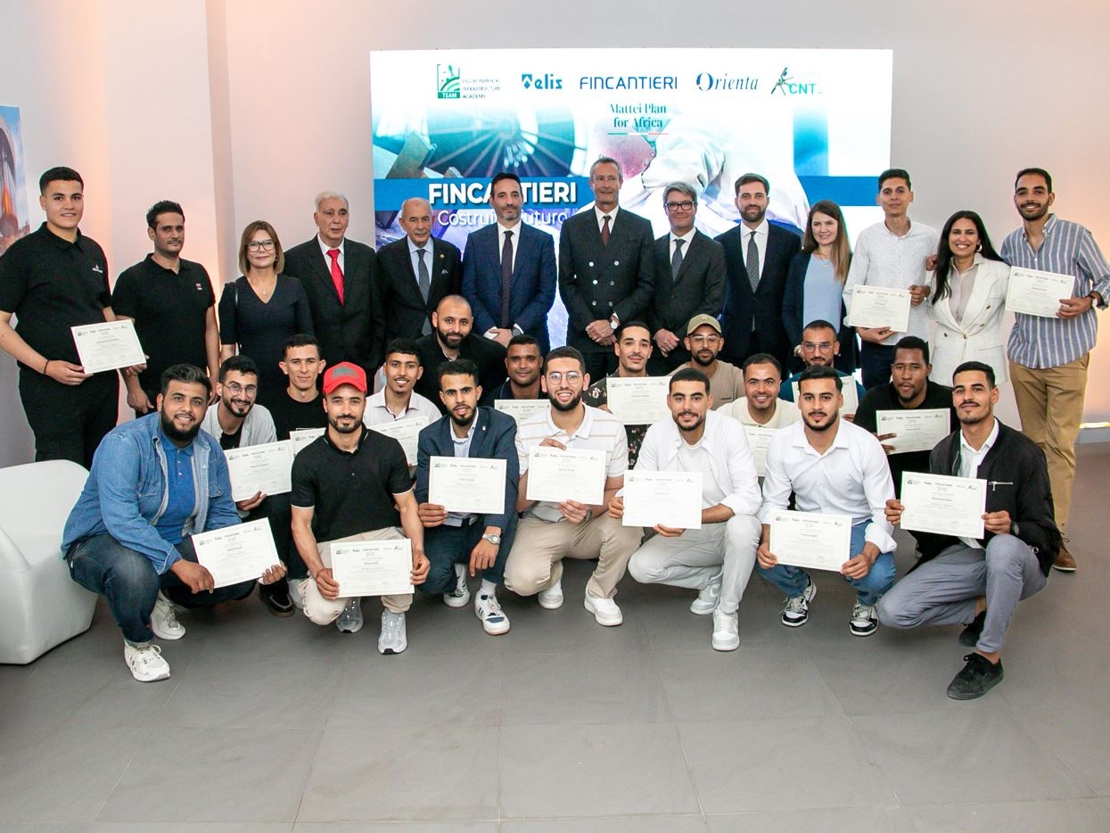 Fincantieri: consegnati 20 diplomi ai giovani del Progetto Tunisia