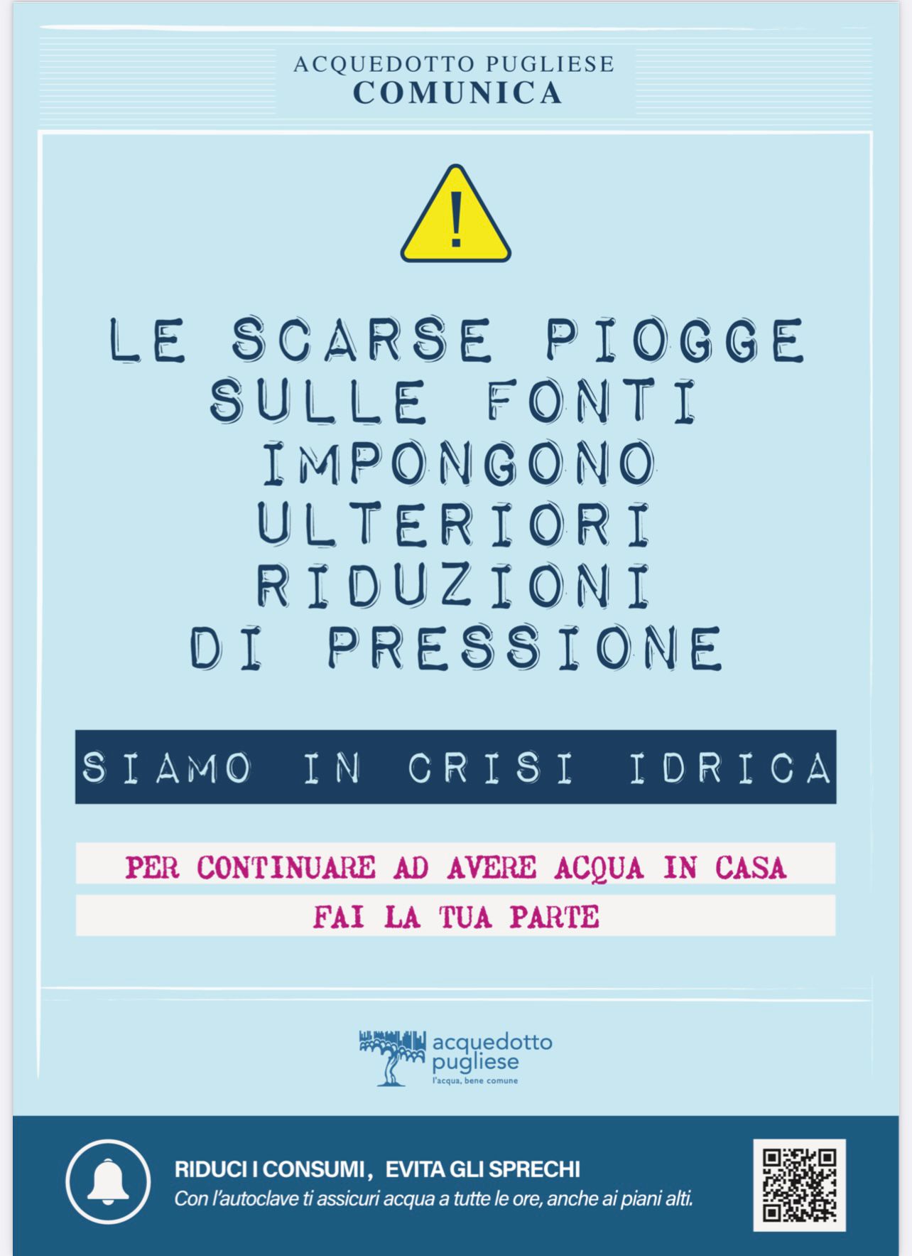 Emergenza idrica in Puglia