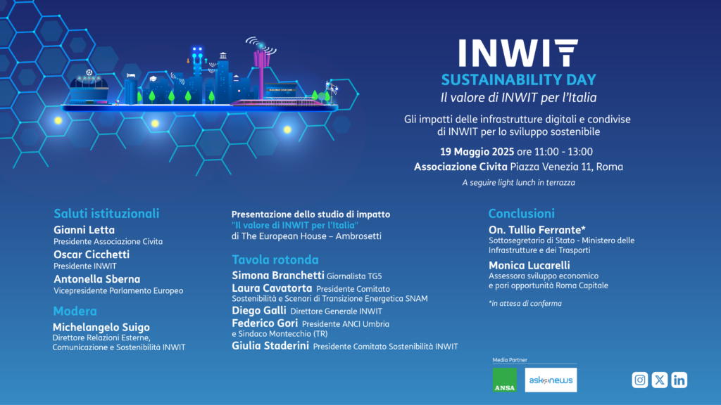 INWIT Sustainability Day 2025: il valore di INWIT per l’Italia