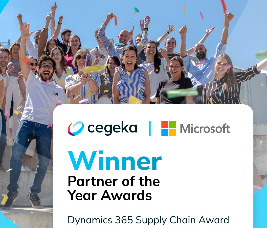 Cegeka premiata come Microsoft Dynamics 365 Supply Chain Partner of the Year