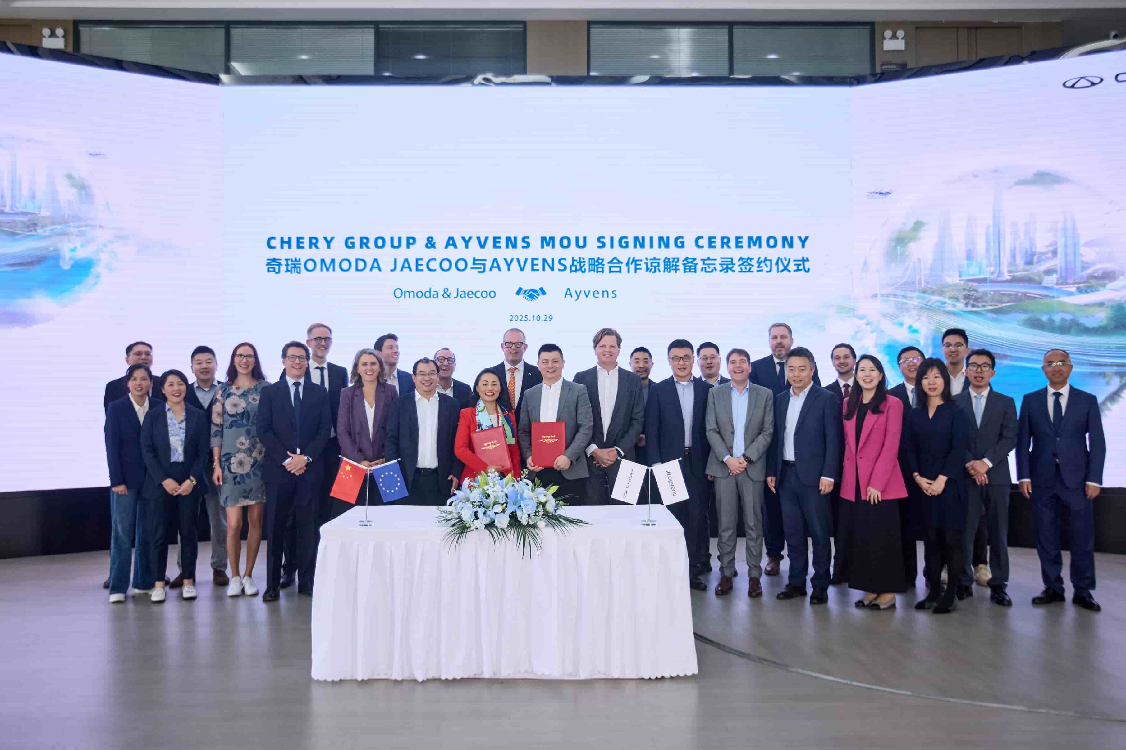 Ayvens sigla una partnership con Omoda&Jaecoo