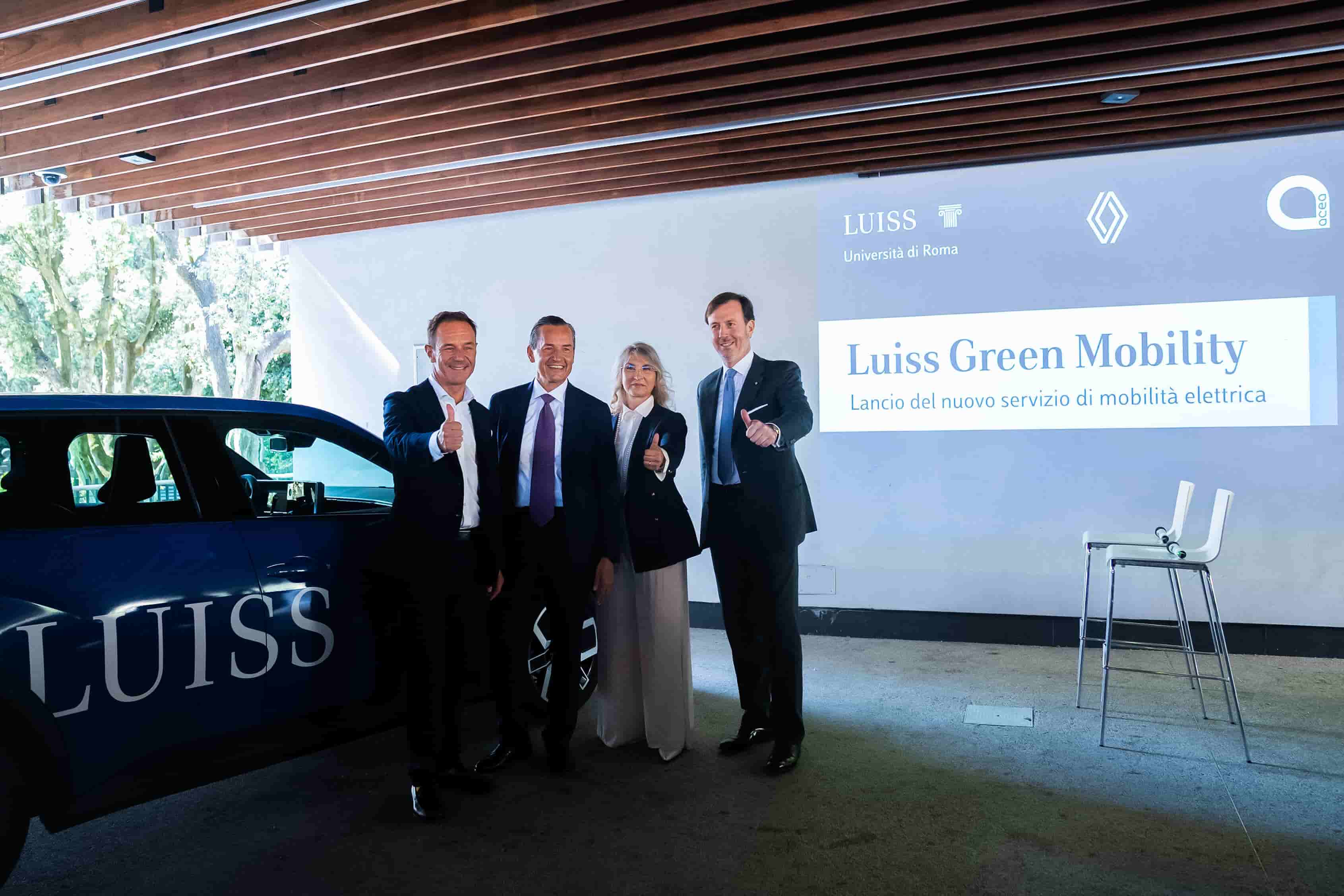 Luiss, Acea e Renault insieme per il nuovo progetto di car sharing elettrico