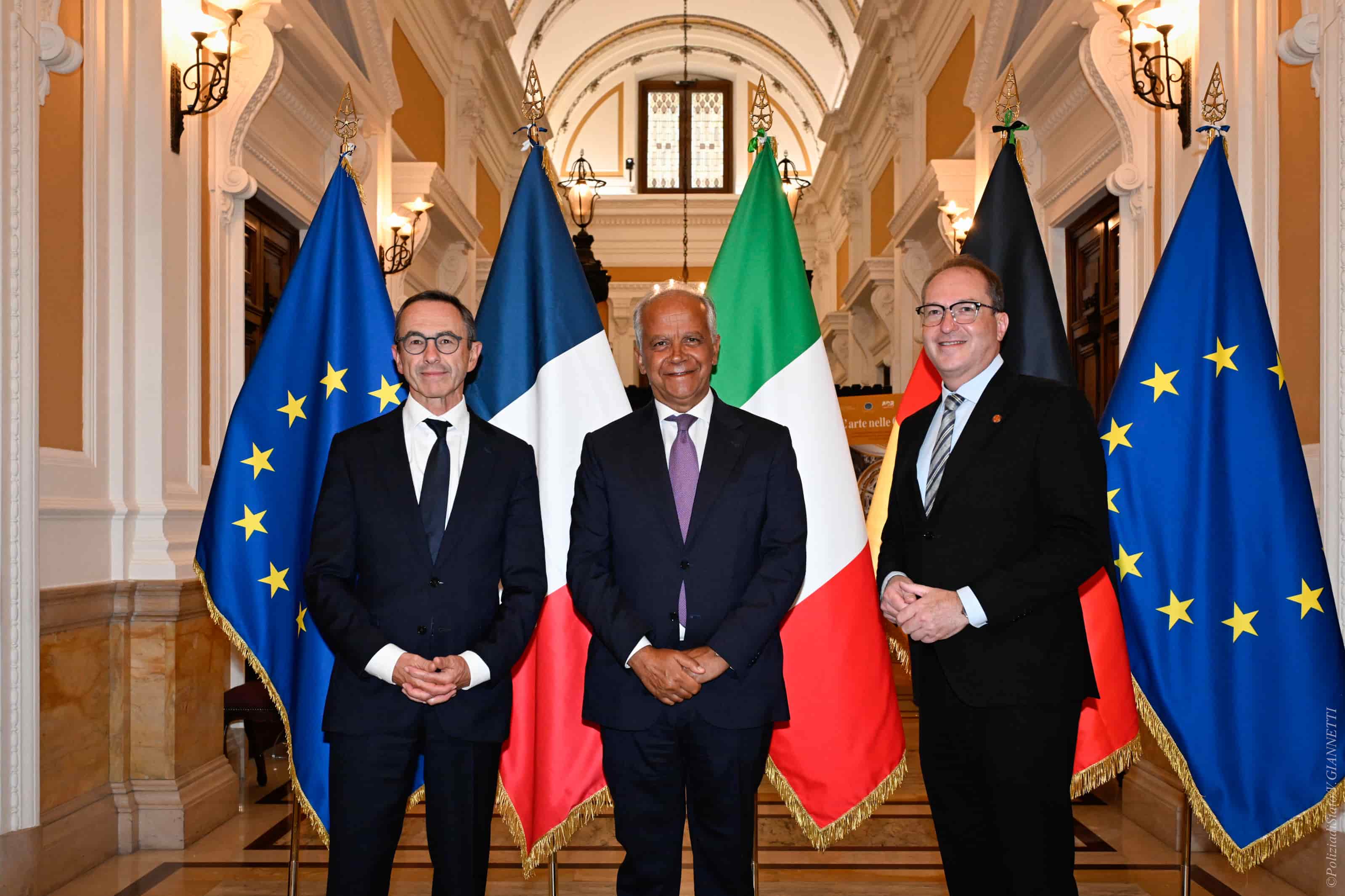 Il ministro Piantedosi ha incontrato al Viminale i suoi omologhi di Francia e Germania